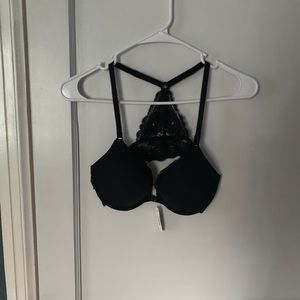 NWT Adoreme Black Lace T Strap Bra
